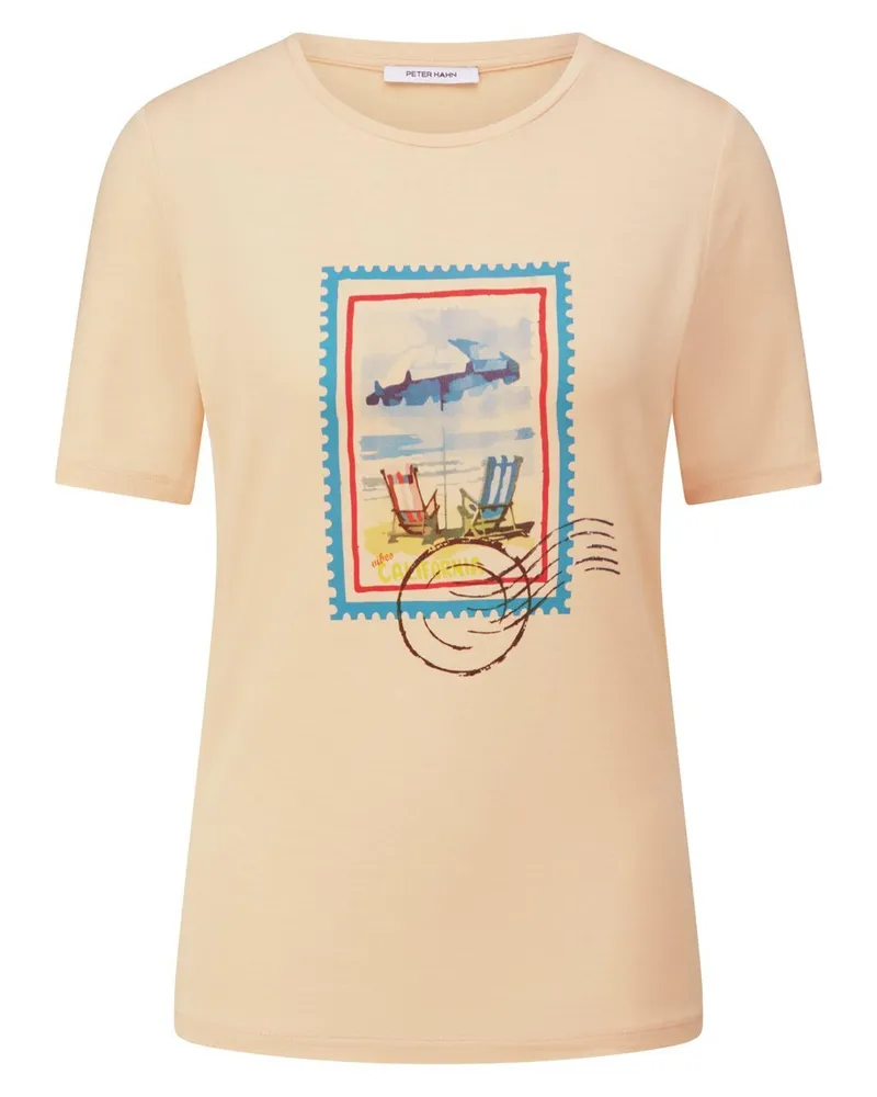 Peter Hahn Rundhals-Shirt  orange Orange