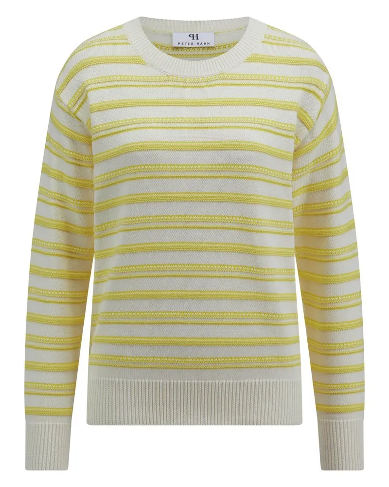 Peter Hahn Rundhals-Pullover  weiss Weiss
