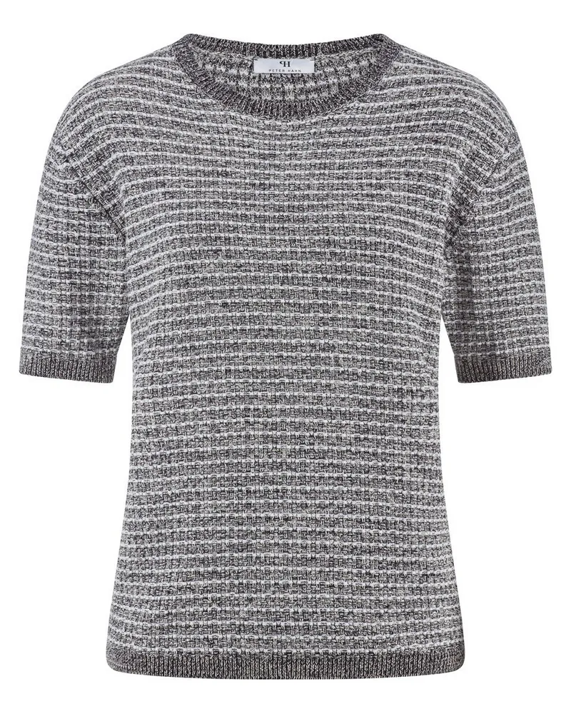Peter Hahn Rundhals-Pullover  grau Grau
