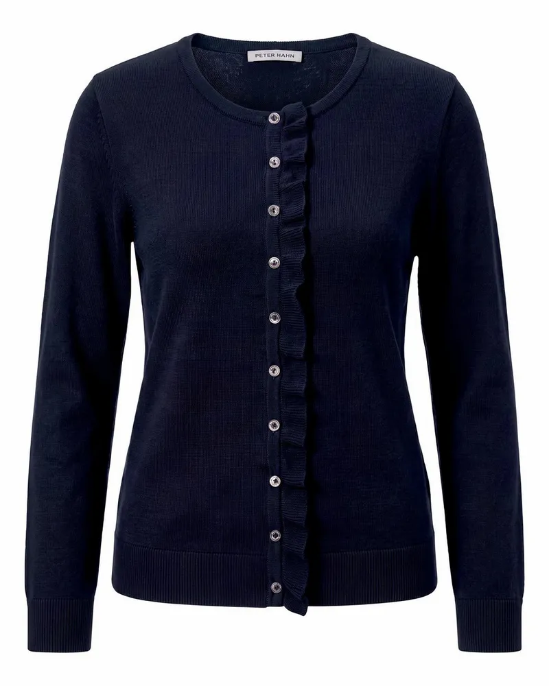 Peter Hahn Strickjacke  blau Blau