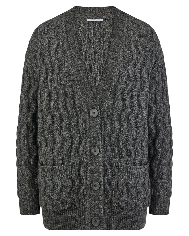 Peter Hahn Strickjacke  grau Grau