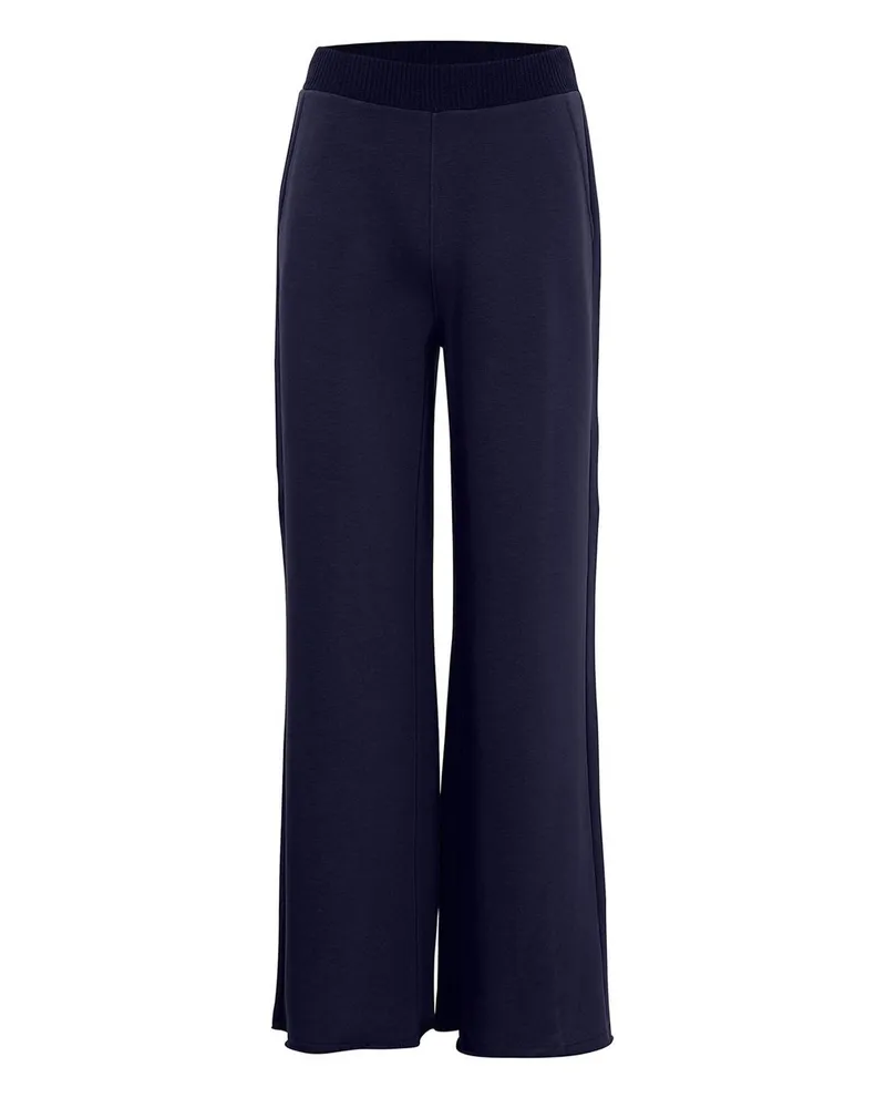 Margittes Knöchellange Wide Fit-Hose  blau Blau