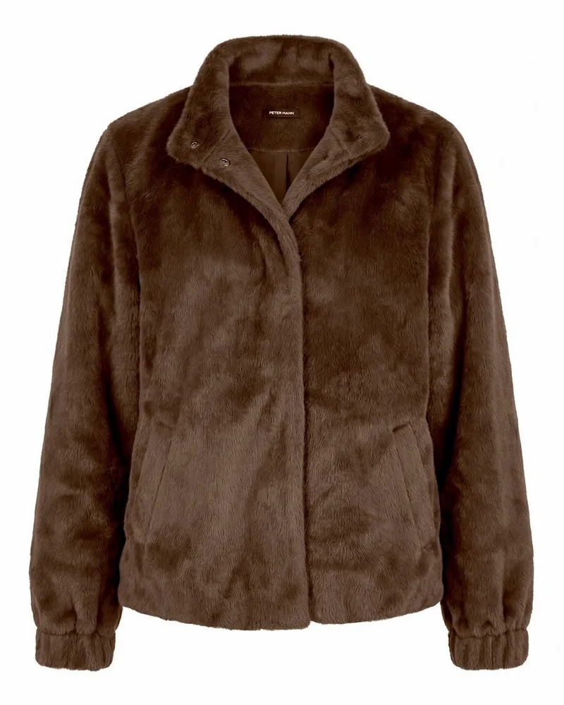Peter Hahn Webpelz-Blouson  braun Braun