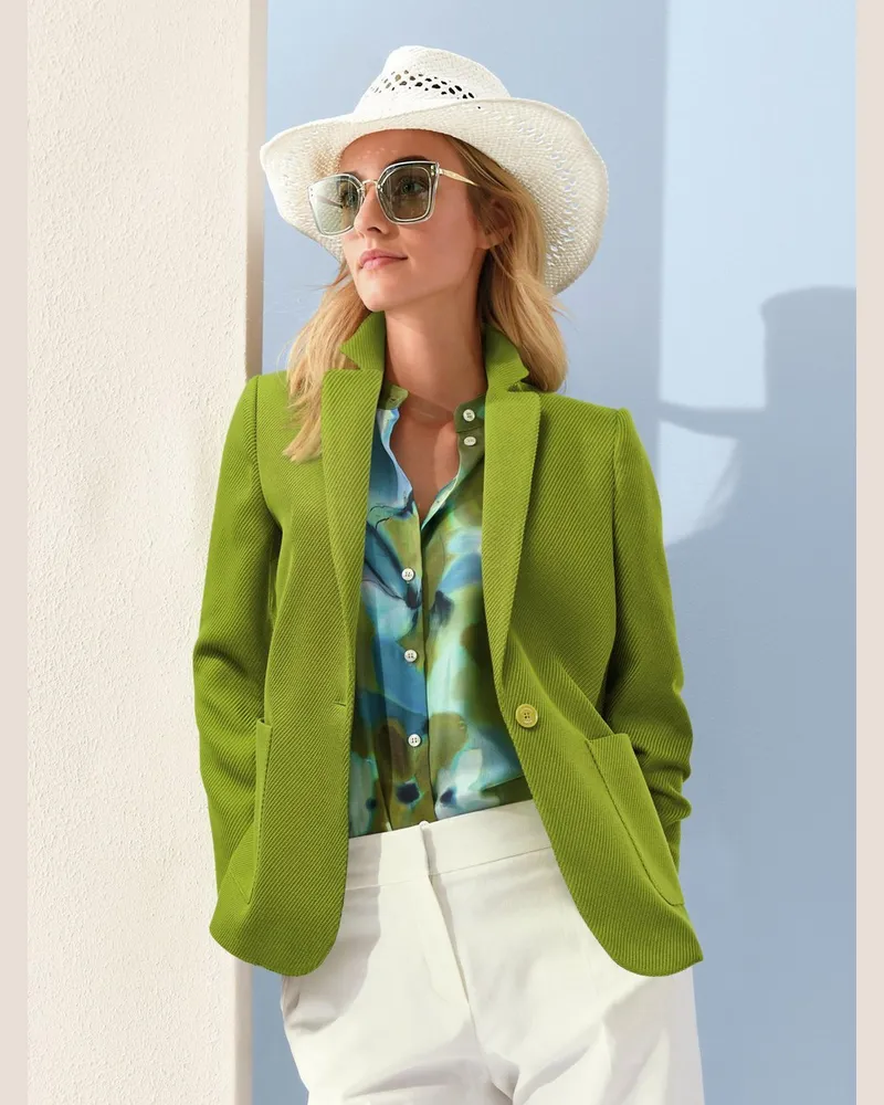 FADENMEISTER BERLIN Long-Blazer  grün Grün