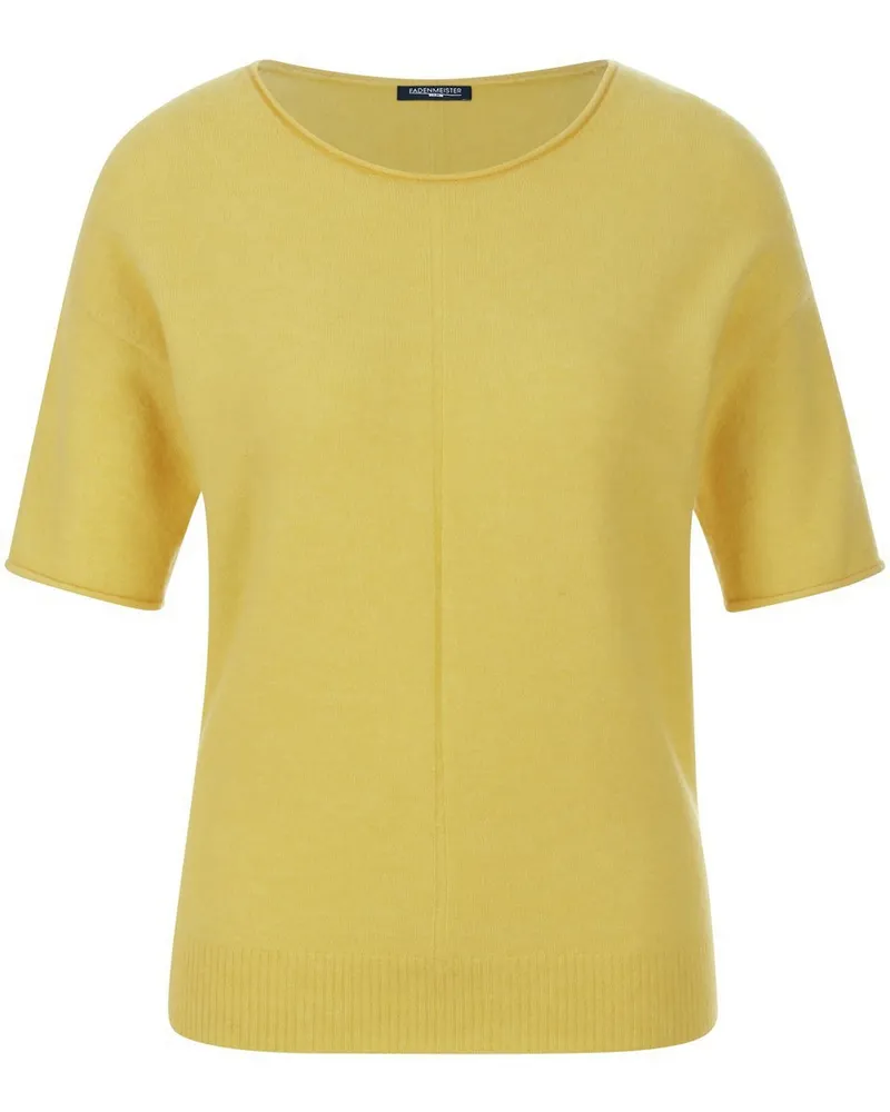 FADENMEISTER BERLIN Rundhals-Pullover  gelb Gelb