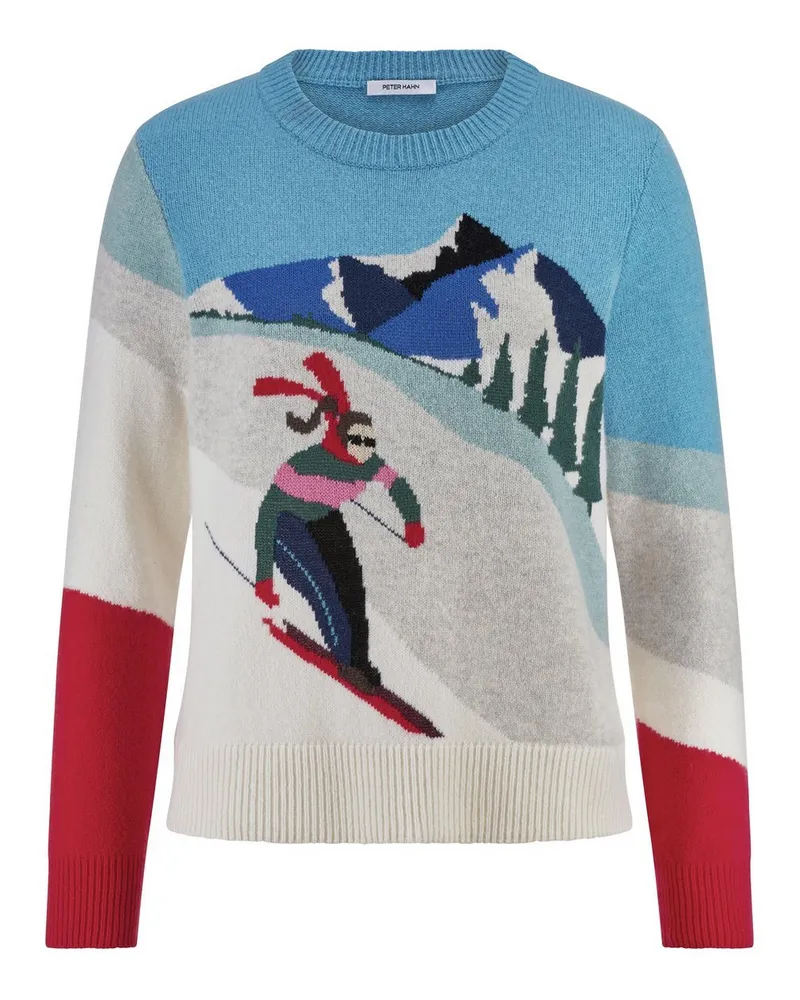 Peter Hahn Rundhals-Pullover  weiss Weiss
