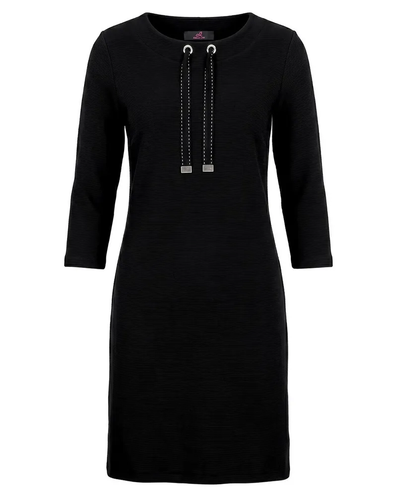 Emilia Lay Jersey-Kleid  schwarz Schwarz