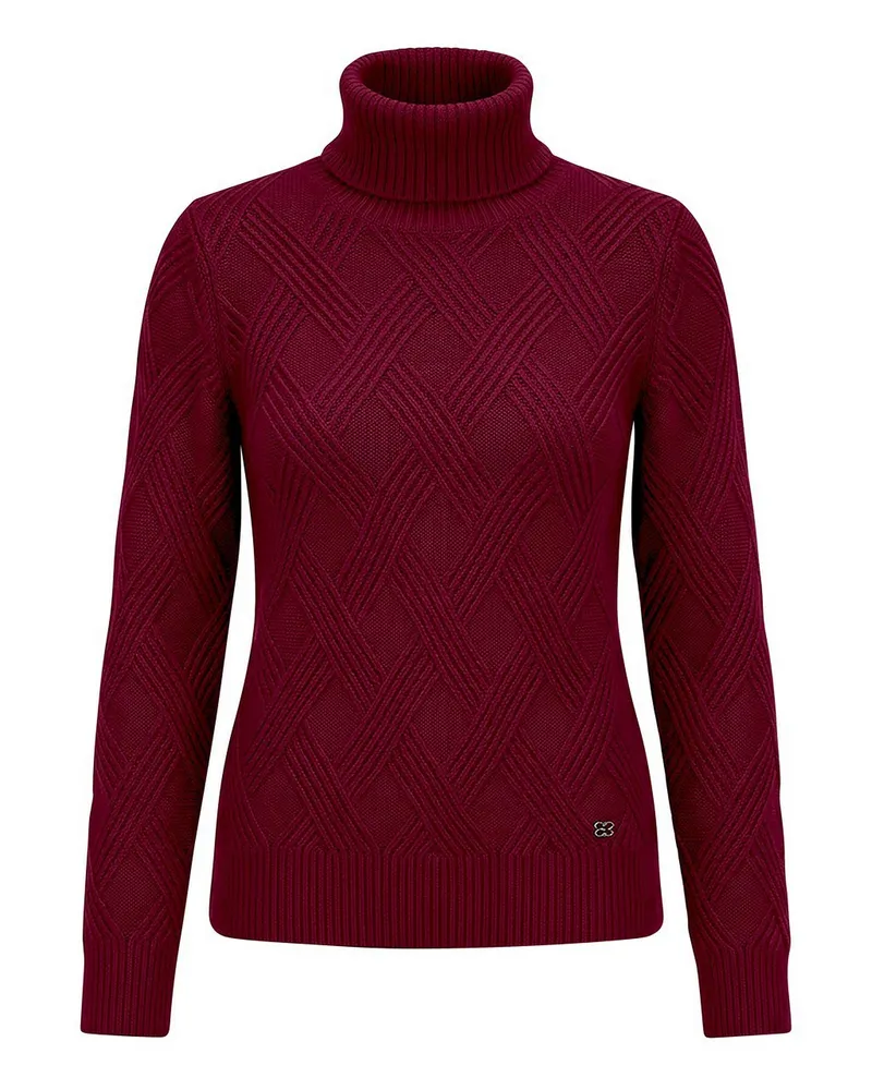 FADENMEISTER BERLIN Rollkragen-Pullover  rot Rot