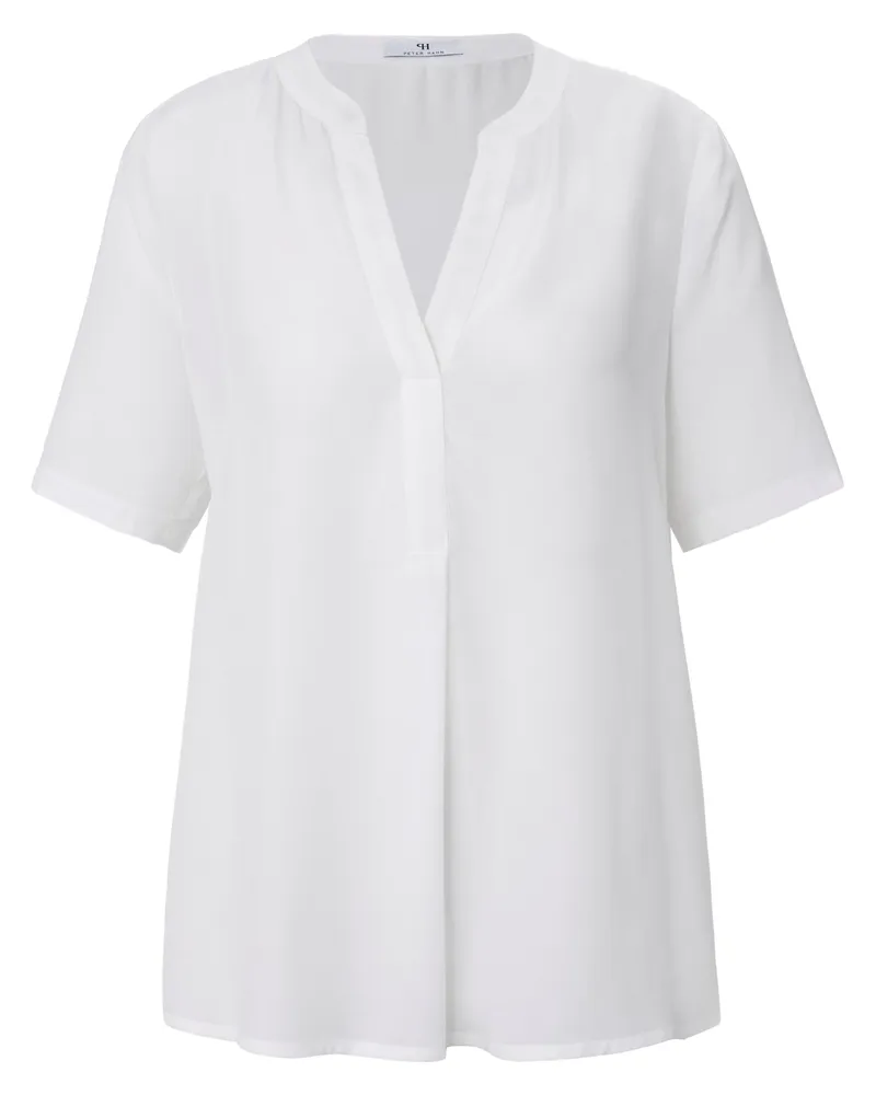 Peter Hahn Bluse  weiss Weiss