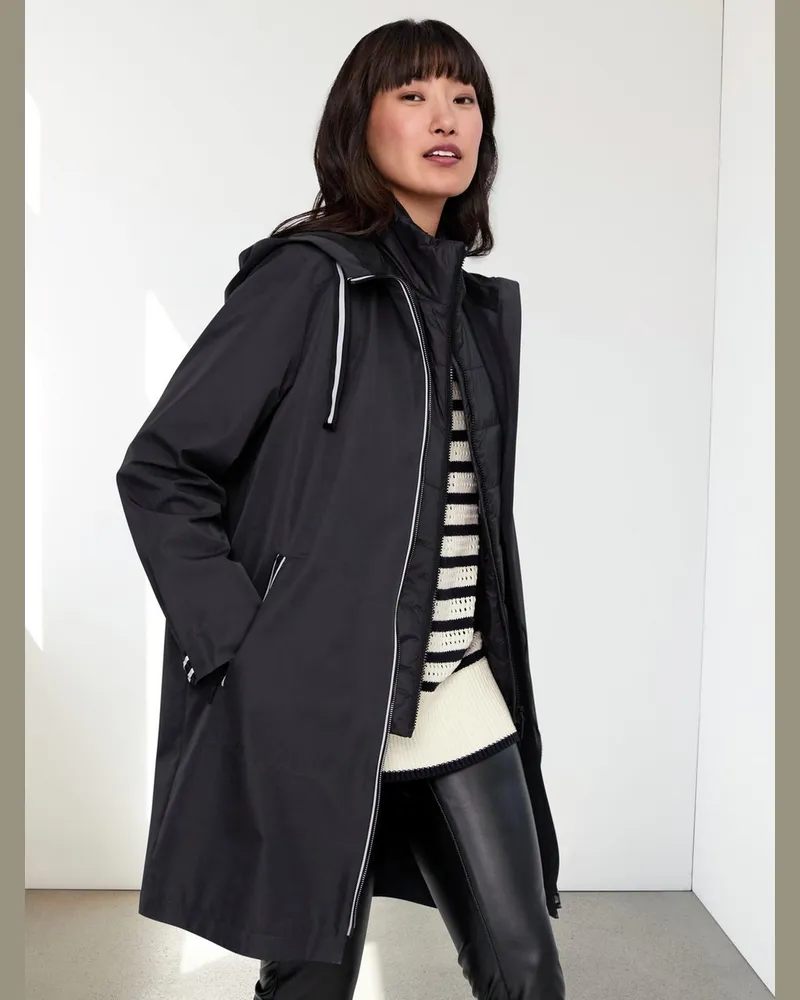 Basler Gerader 3-in1-Kurzmantel  schwarz Schwarz