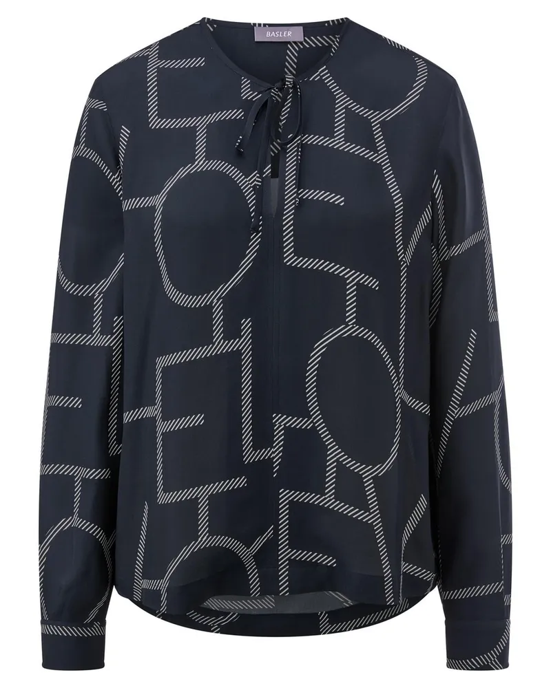 Basler Bluse zum Schlupfen  blau Blau