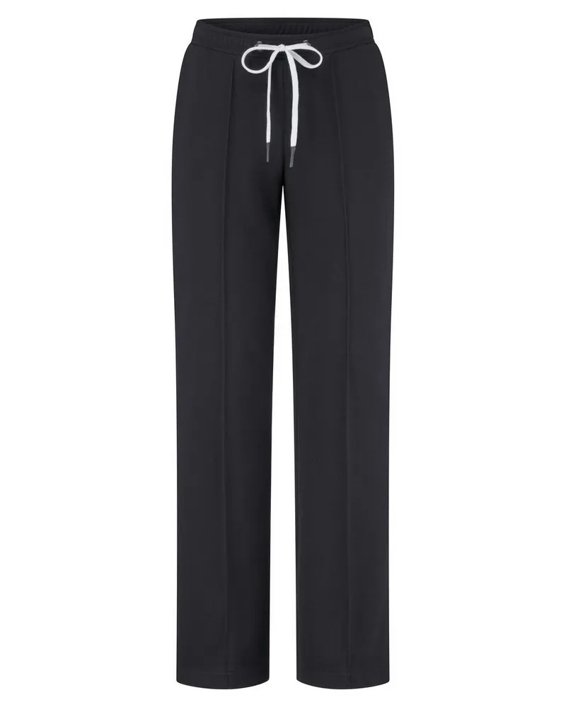 Peter Hahn Straight Fit-Jersey-Hose  schwarz Schwarz