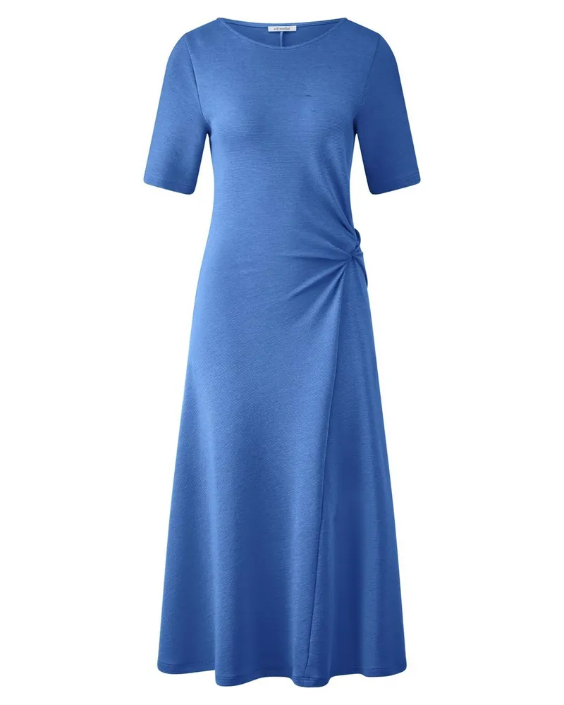 Efixelle Jersey-Kleid Rundhals-­Ausschnitt  blau Blau