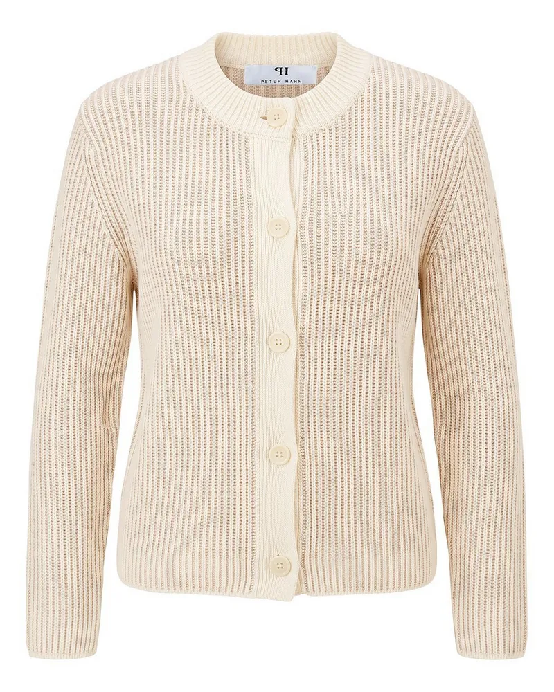 Peter Hahn Strickjacke  weiss Weiss