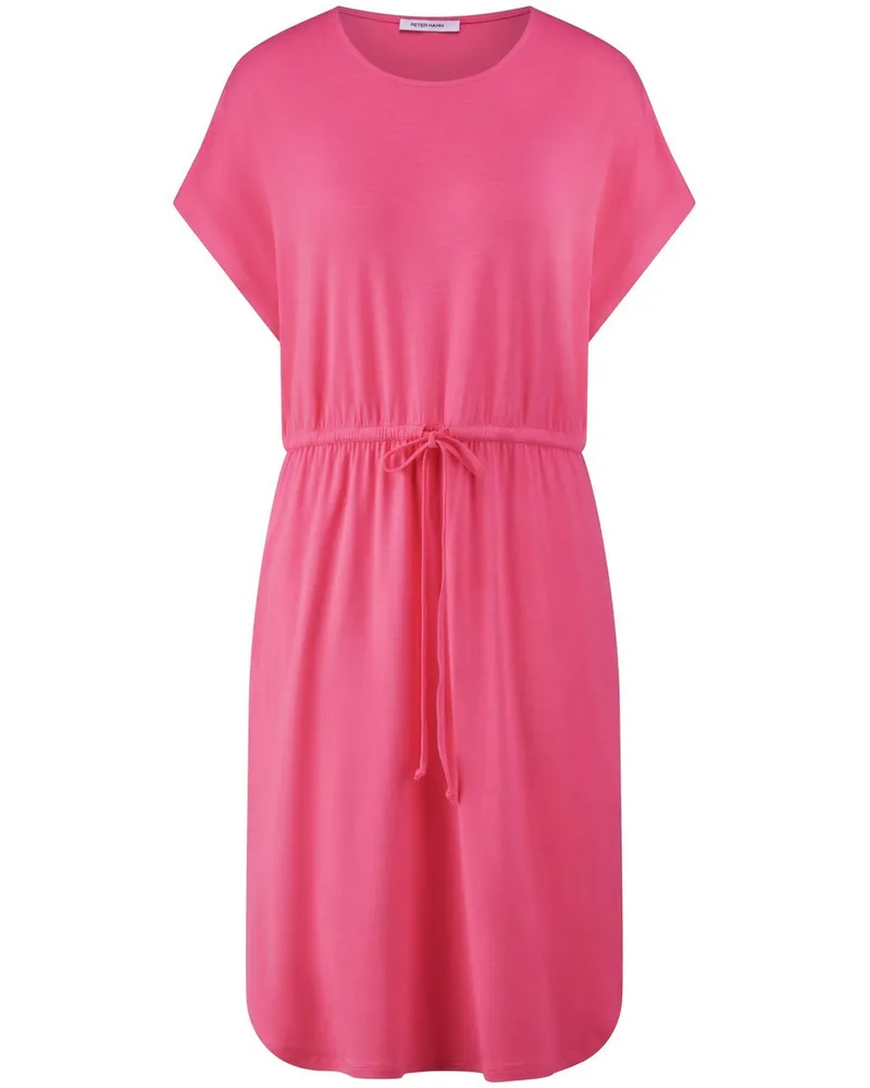 Peter Hahn Jersey-Kleid Rundhals-Ausschnitt  pink Pink
