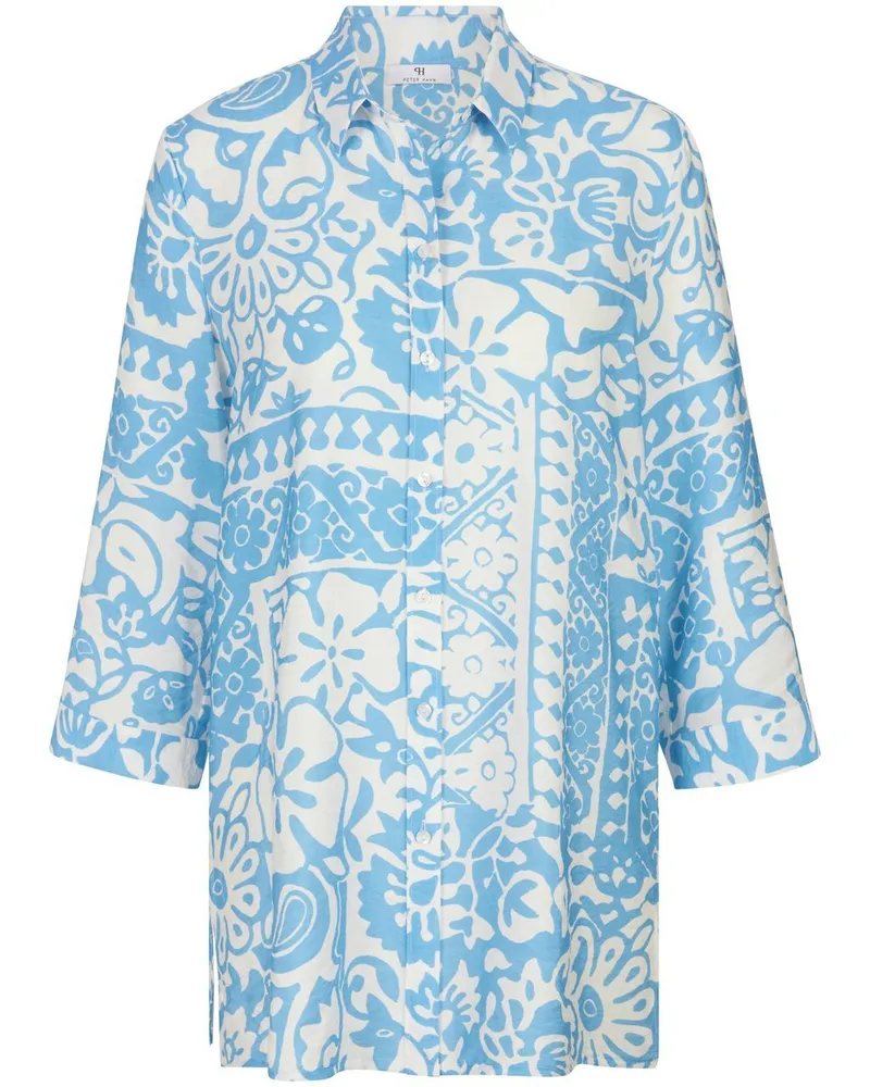 Peter Hahn Long-Bluse 3/4-Arm  weiss Weiss