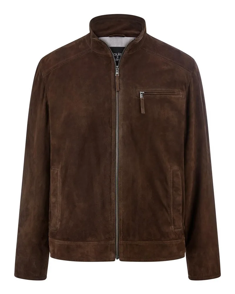 Louis Sayn Ziegenvelours-Lederjacke  braun Braun