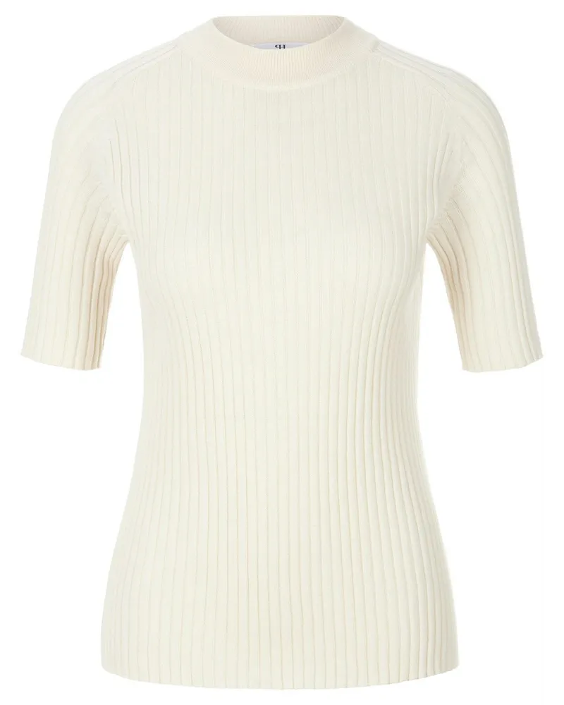 Peter Hahn Rundhals-Pullover aus 100% SUPIMA-Baumwolle  weiss Weiss