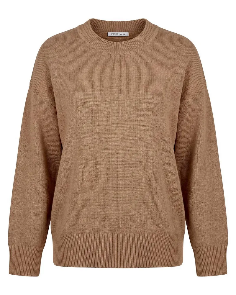 Peter Hahn Rundhals-Pullover Kaschmir  braun Braun