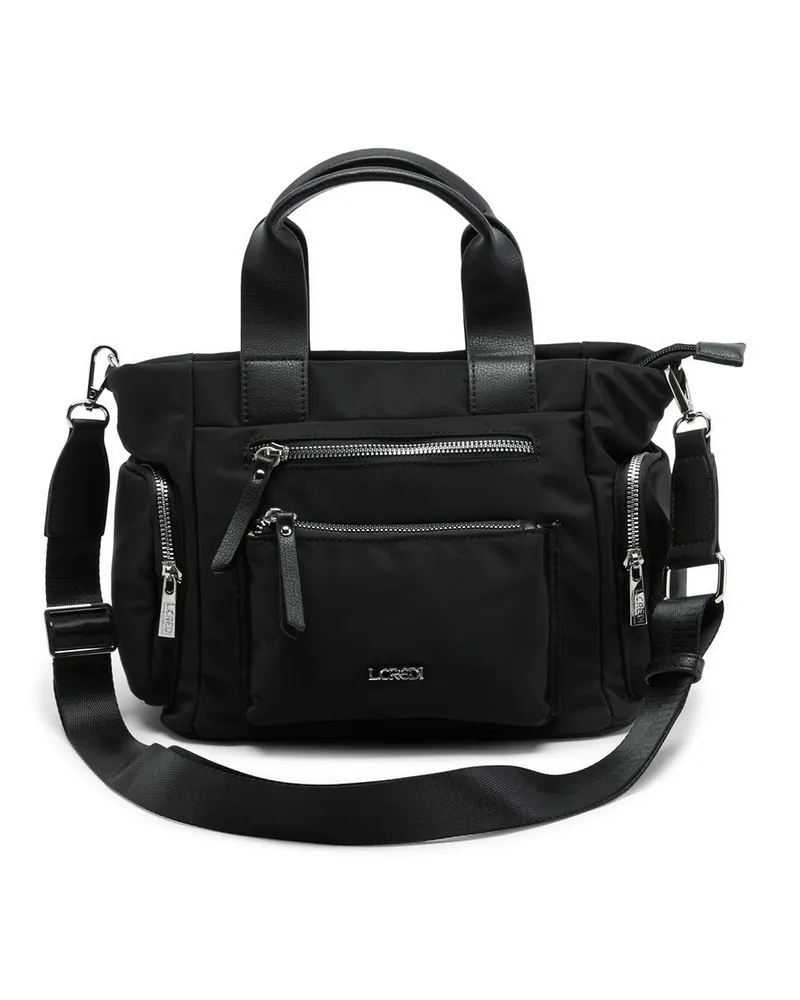 L.CREDI Handtasche L.Credi schwarz Schwarz