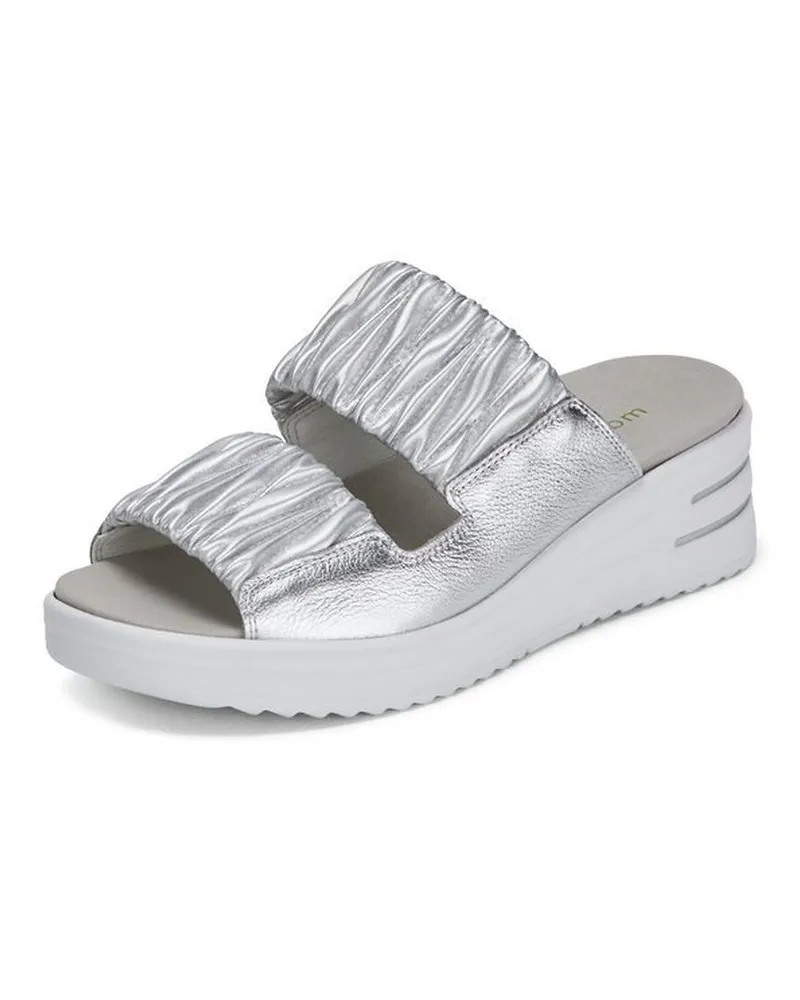 Waldläufer Plateau-Pantolette Dina  silber Silber