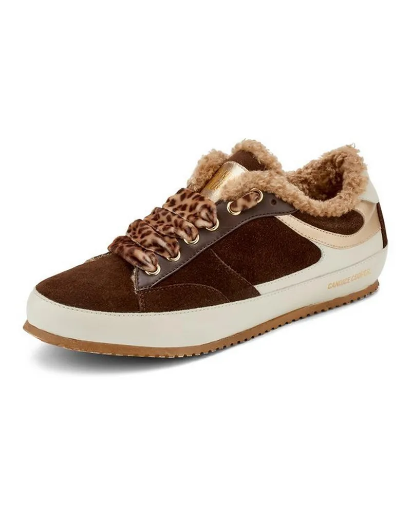 Candice Cooper Sneaker Twist Fur  braun Braun