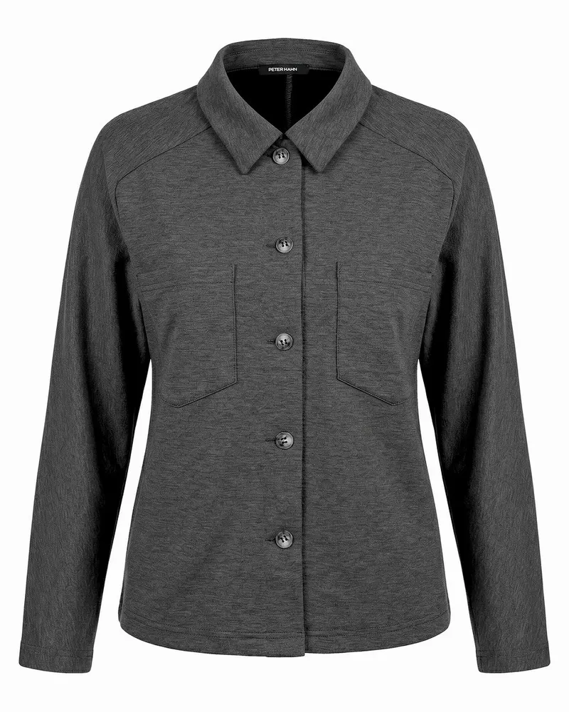 Peter Hahn Jersey-Jacke  grau Grau