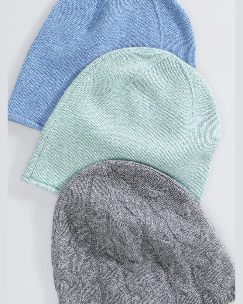 Peter Hahn Beanie aus 100% PREMIUM Kaschmir  Cashmere türkis Türkis