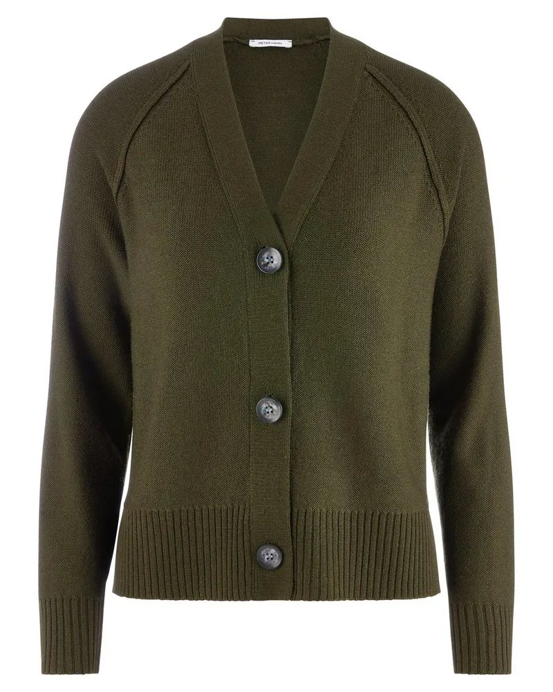 Peter Hahn Strickjacke  grün Grün