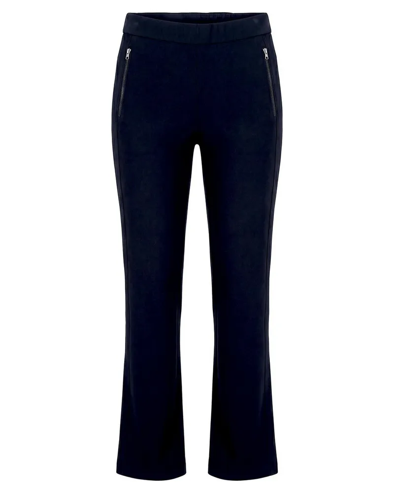 Peter Hahn Knöchellange Slim Fit-Jersey-Hose  blau Blau