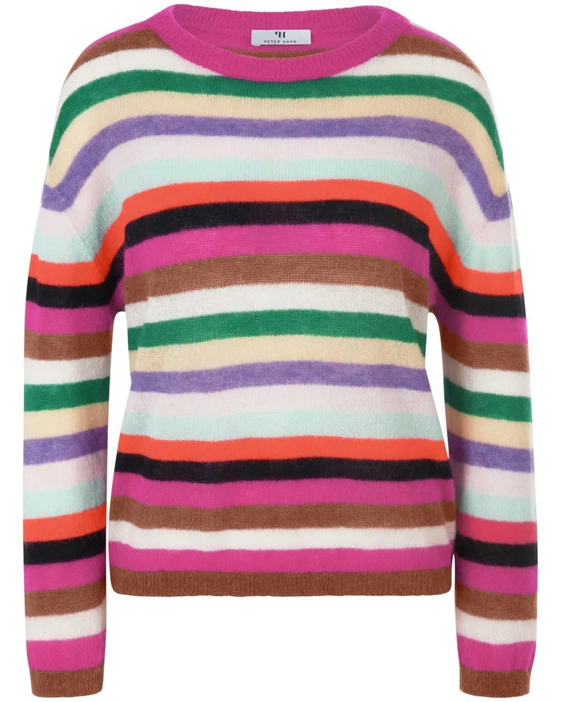 Peter Hahn Rundhals-Pullover  mehrfarbig Mehrfarbig