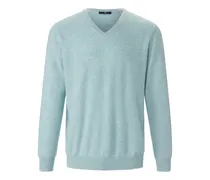 V-Pullover aus 100% Premium-Kaschmir  Cashmere türkis