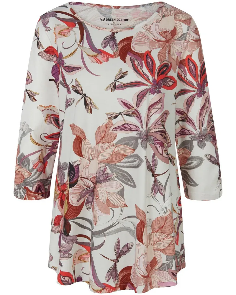 Green Cotton Long-Shirt Filippa  weiss Weiss