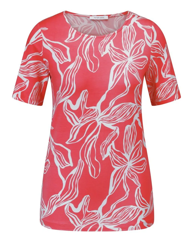 Peter Hahn Rundhals-Shirt  rot Rot