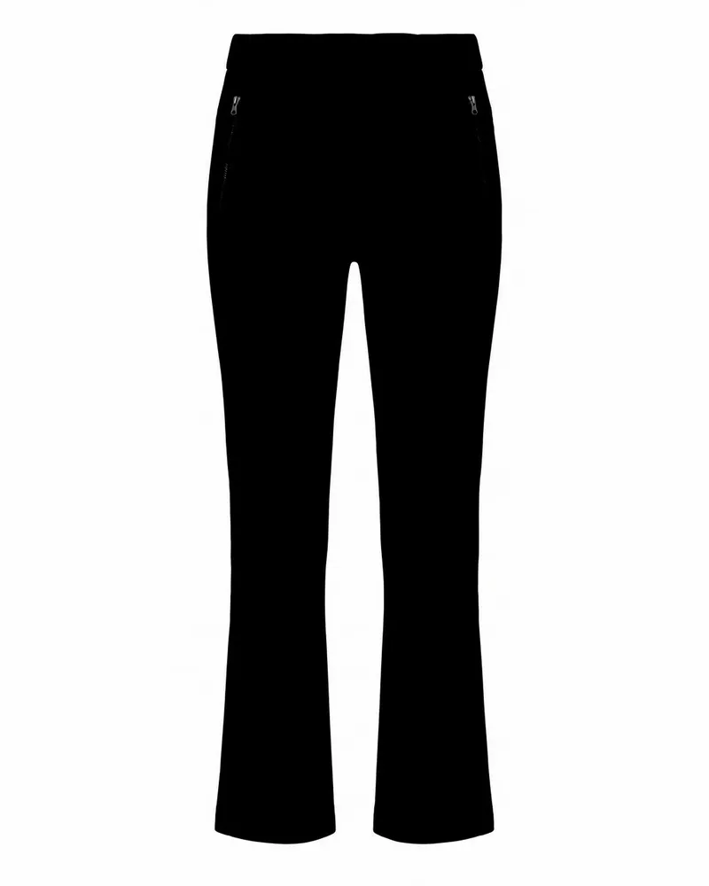 Peter Hahn Knöchellange Slim Fit-Jersey-Hose  schwarz Schwarz