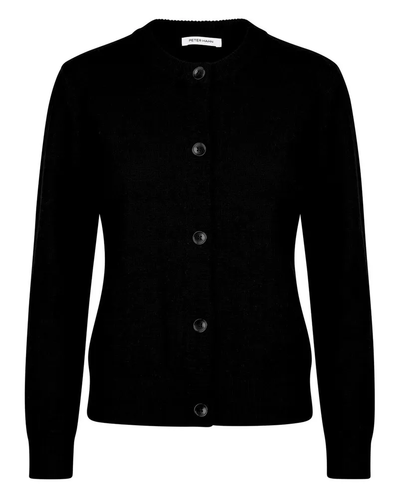 Peter Hahn Strickjacke  schwarz Schwarz