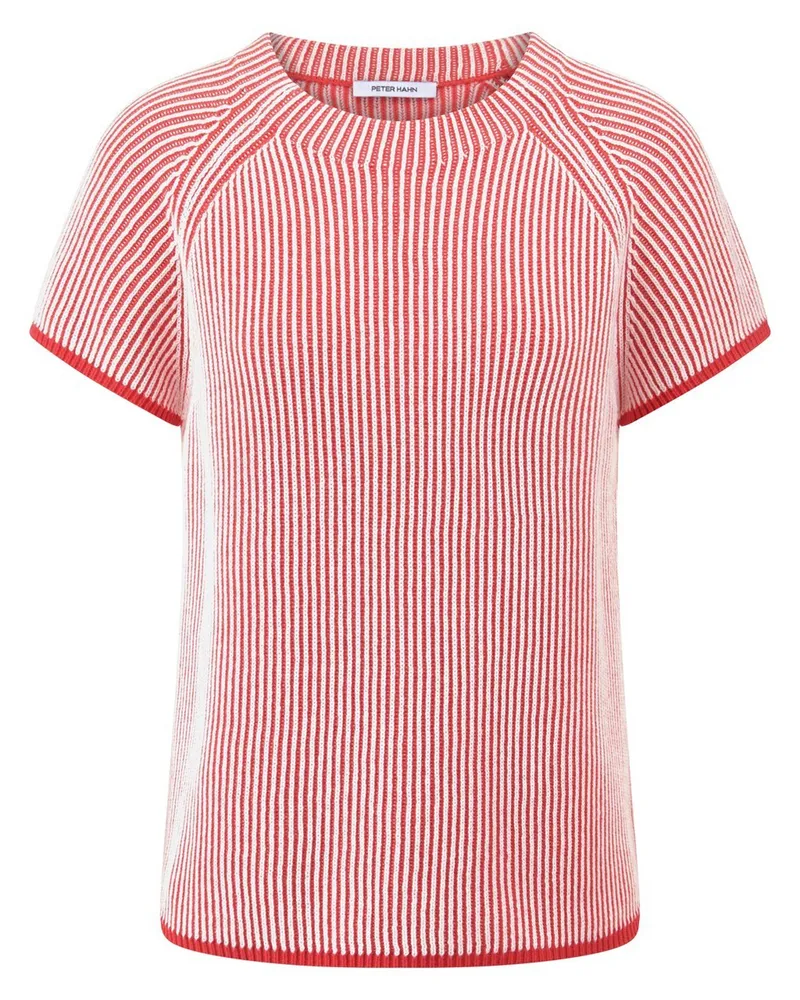 Peter Hahn Rundhals-Pullover  rot Rot