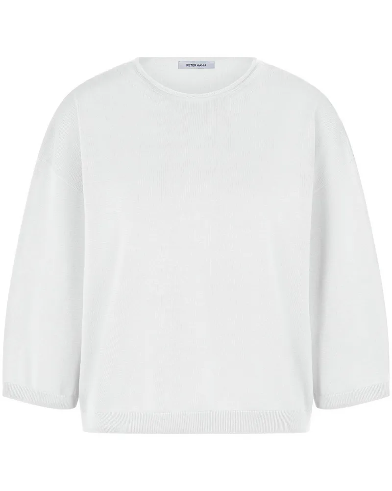 Peter Hahn Rundhals-Pullover aus 100% SUPIMA®-Baumwolle  weiss Weiss