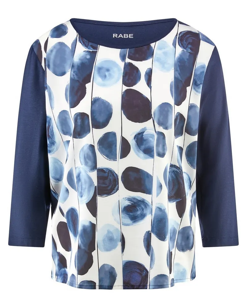 Rabe Rundhals-Shirt 3/4-Arm  blau Blau