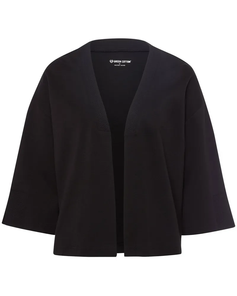 Green Cotton Jersey-Jacke Dagmar  schwarz Schwarz