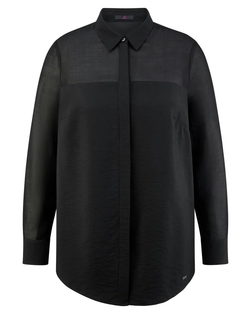 Emilia Lay Bluse  schwarz Schwarz