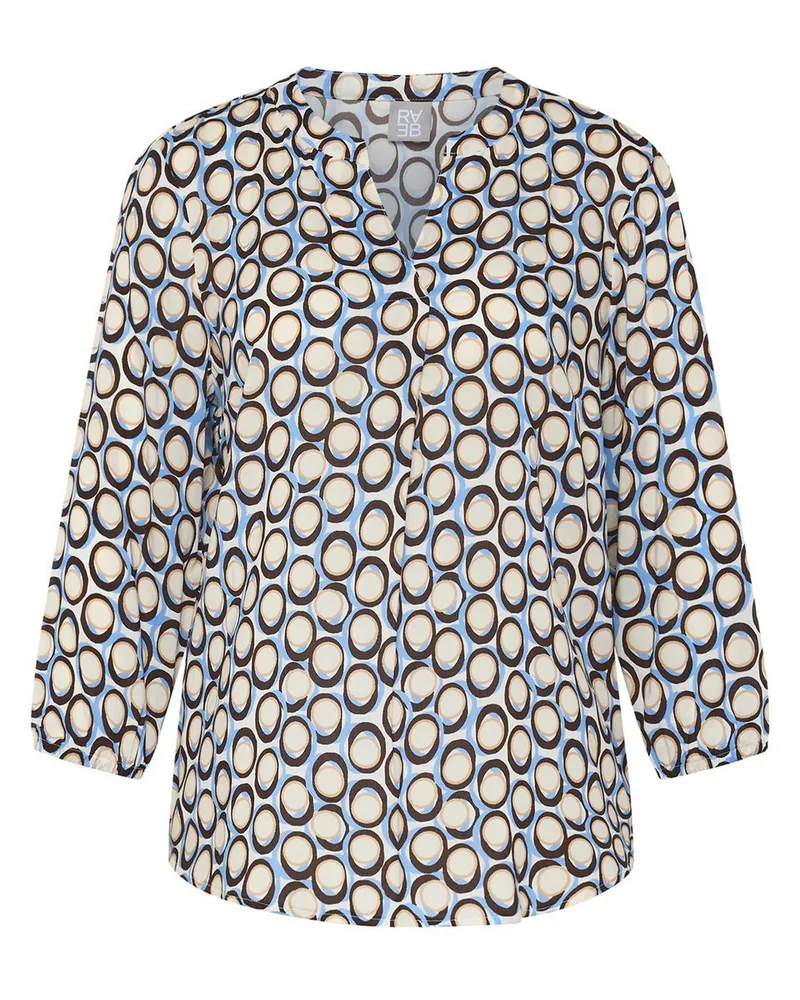 Rabe Bluse V-Öffnung  mehrfarbig Mehrfarbig