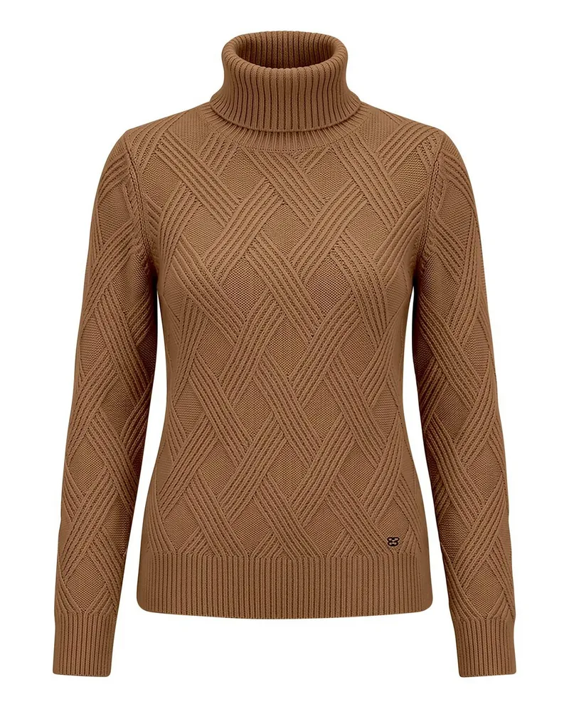 FADENMEISTER BERLIN Rollkragen-Pullover  braun Braun