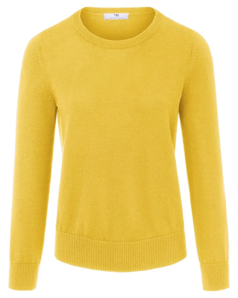 Peter Hahn Rundhals-Pullover aus 100% SUPIMA®-­Baumwolle  gelb Gelb