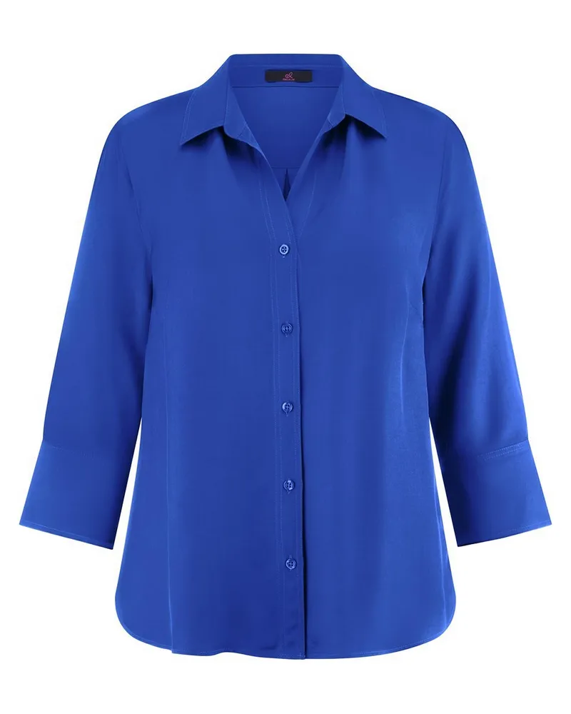 Emilia Lay Bluse 3/4-Arm  blau Blau