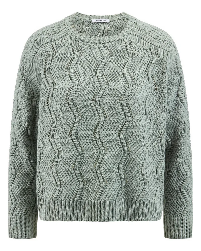 Peter Hahn Rundhals-Pullover aus 100% SUPIMA-Baumwolle  grün Grün