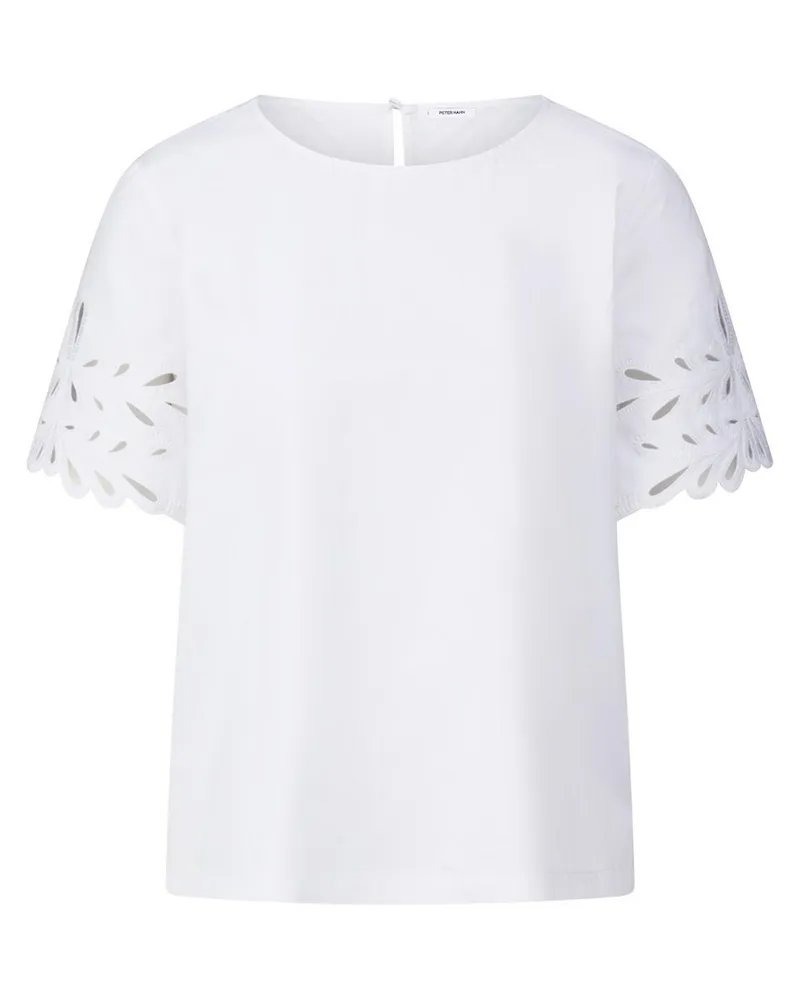Peter Hahn Bluse  weiss Weiss