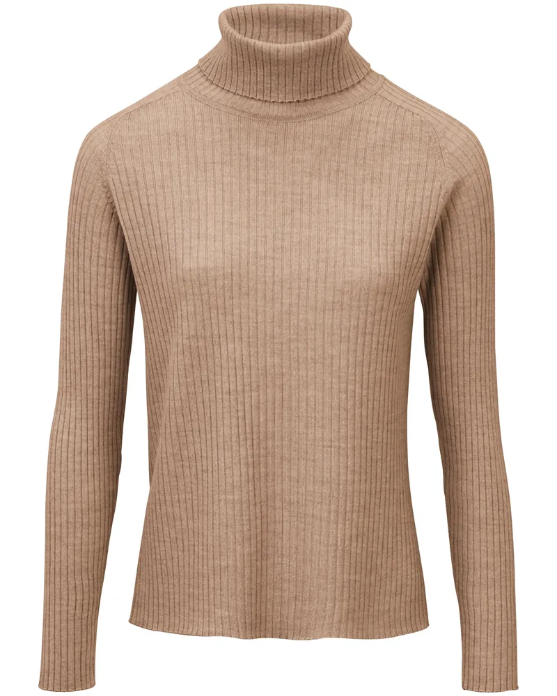 Peter Hahn Rollkragen-Pullover aus 100% Schurwolle-Merino  braun Braun