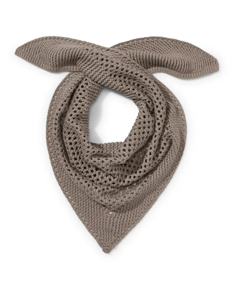 Peter Hahn Strick-Dreieckstuch  beige Beige