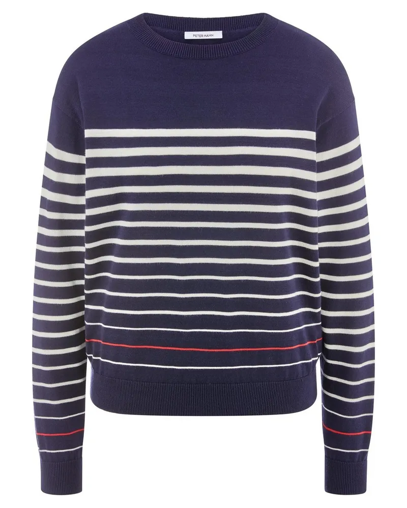 Peter Hahn Rundhals-Pullover aus 100% SUPIMA-Baumwolle  mehrfarbig Mehrfarbig